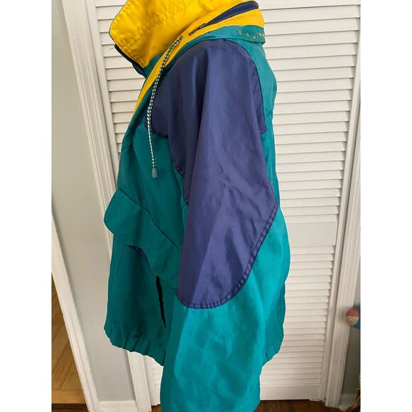 Vtg Members Only Marine Works Practical Navigator Sailing Jacket Sz L Colorblock - Picture 6 of 9